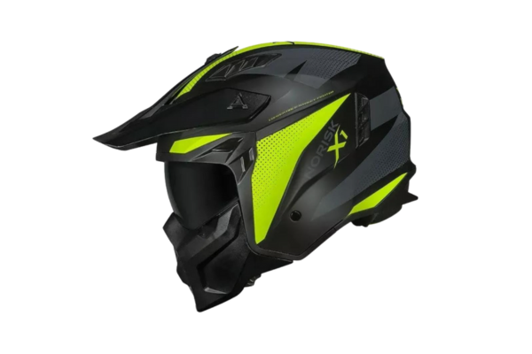 Capacete Norisk Darth 2 verde e preto